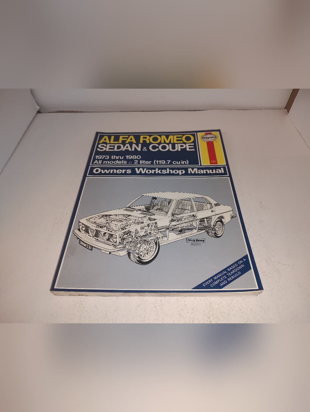 ALFA ROMEO Coupe Sedan HAYNES #531 BOOK OWNERS WORKSHOP MANUAL 1972-1980